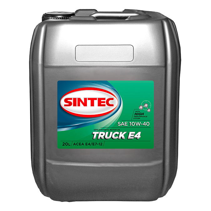 SINTEC TRUCK SAE 10W-40 ACEA E4/E7 Масла для коммерческой техники