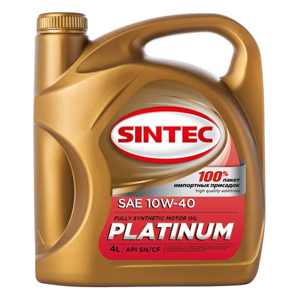 Масло Sintec Platinum SAE 10W-40 API SN/CF