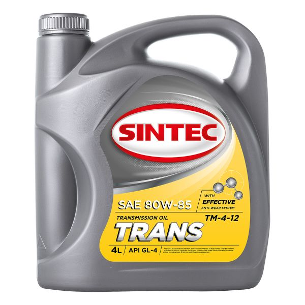 Трансмиссионное масло Sintec ТМ4-12 (GL-4) SAE 80W-85