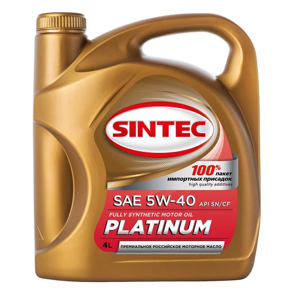 Масло Sintec Platinum SAE 5W-40 API SN/CF
