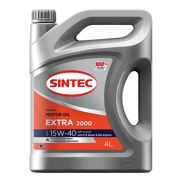 Sintec Extra 2000 SAE 15W-40 API SJ/CF Масла для легковых автомобилей: описание, применение, свойства, где
							купить
