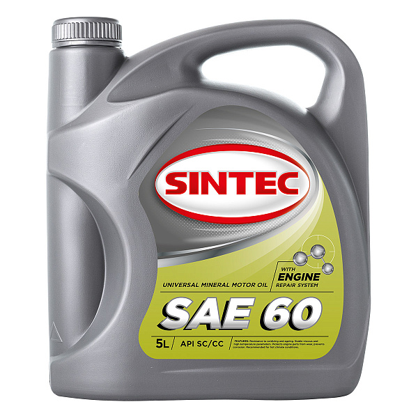 SINTEC SAE 60 API SC/CC Масла для коммерческой техники: описание, применение, свойства, где
							купить