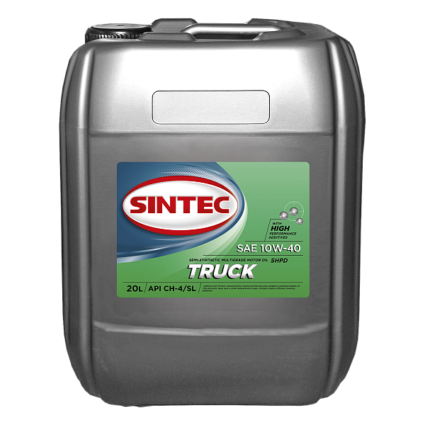 SINTEC TRUCK SAE 10W-40 API CH-4/SL Масла для коммерческой техники: описание, применение, свойства, где
							купить