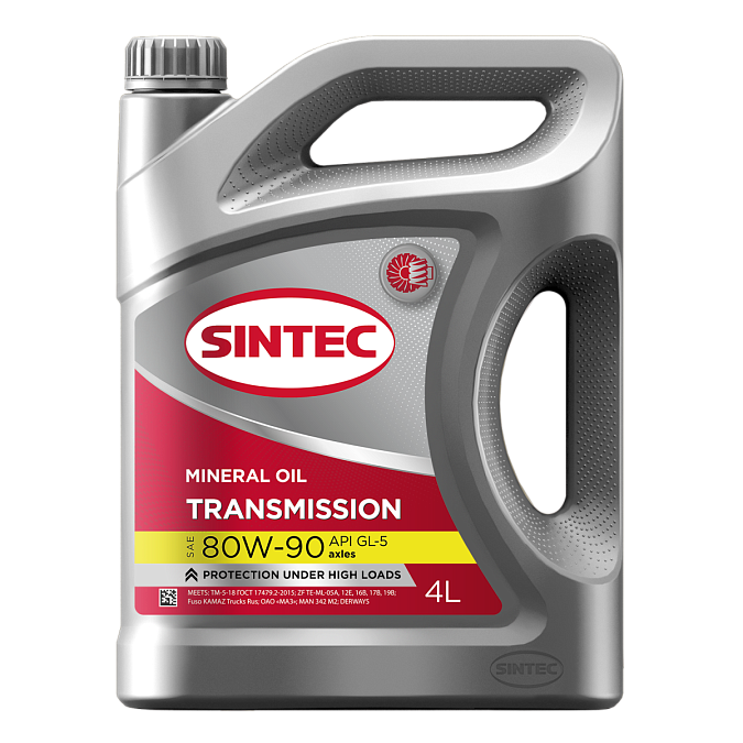 Трансмиссионное масло SINTEC TRANSMISSION ТМ5 SAE 80W-90 API GL-5 Трансмиссионные масла