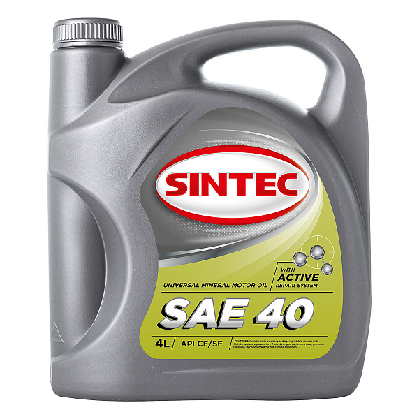 SINTEC SAE 40 API CF/SF Масла для коммерческой техники: описание, применение, свойства, где
							купить