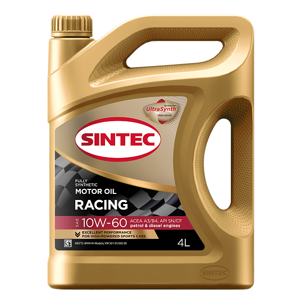 Sintec Racing SAE 10W-60 API SN/CF ACEA A3/B4 Масла для легковых автомобилей: описание, применение, свойства, где
							купить