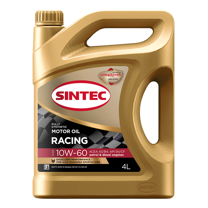 Sintec Racing SAE 10W-60 API SN/CF ACEA A3/B4 Масла для легковых автомобилей