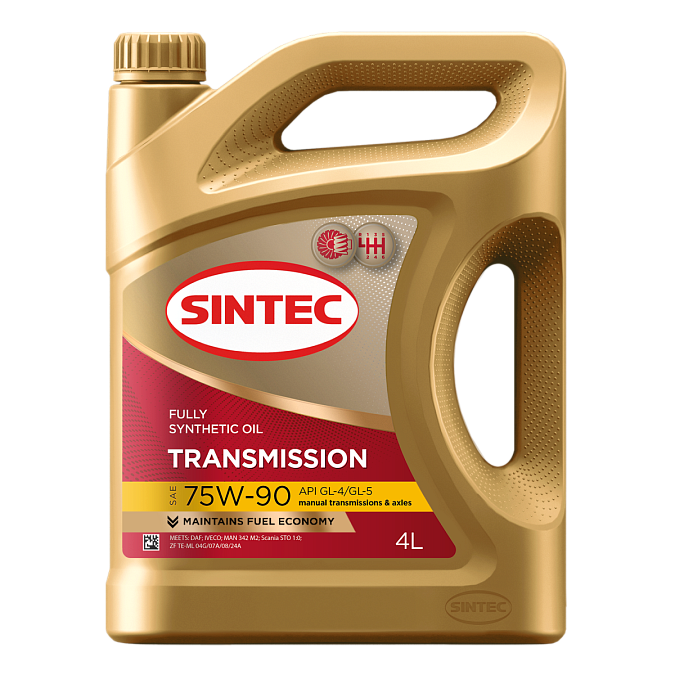 Трансмиссионное масло SINTEC TRANSMISSION SAE 75W-90 API GL-4/GL-5 Трансмиссионные масла