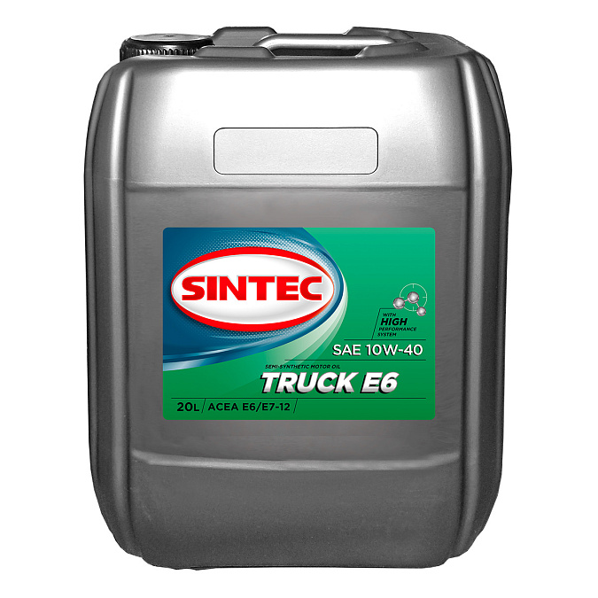 SINTEC TRUCK SAE 10W-40 ACEA E6/E7 Масла для коммерческой техники