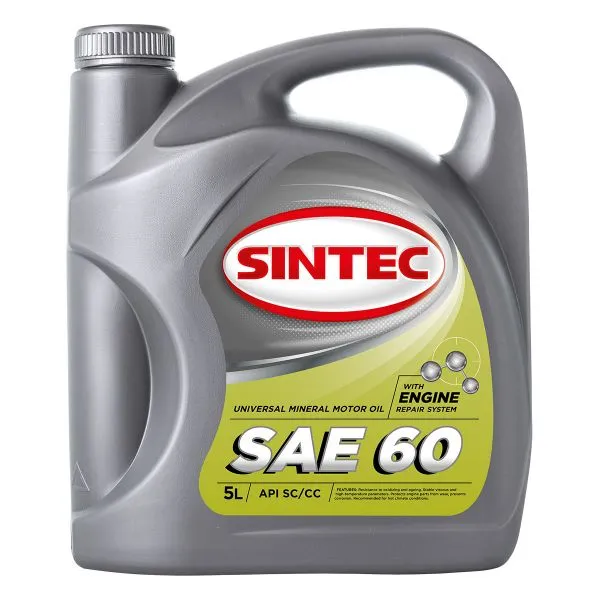 Моторное масло SINTEC SAE 60 API SC/CC Масла для коммерческой техники