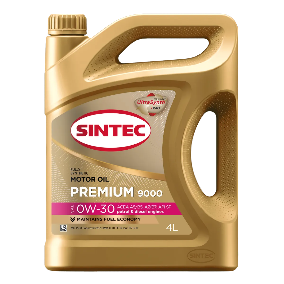 SINTEC PREMIUM 9000 SAE 0W-30 API SP/CF ACEA A5/B5 Масла для легковых автомобилей: описание, применение, свойства, где        купить