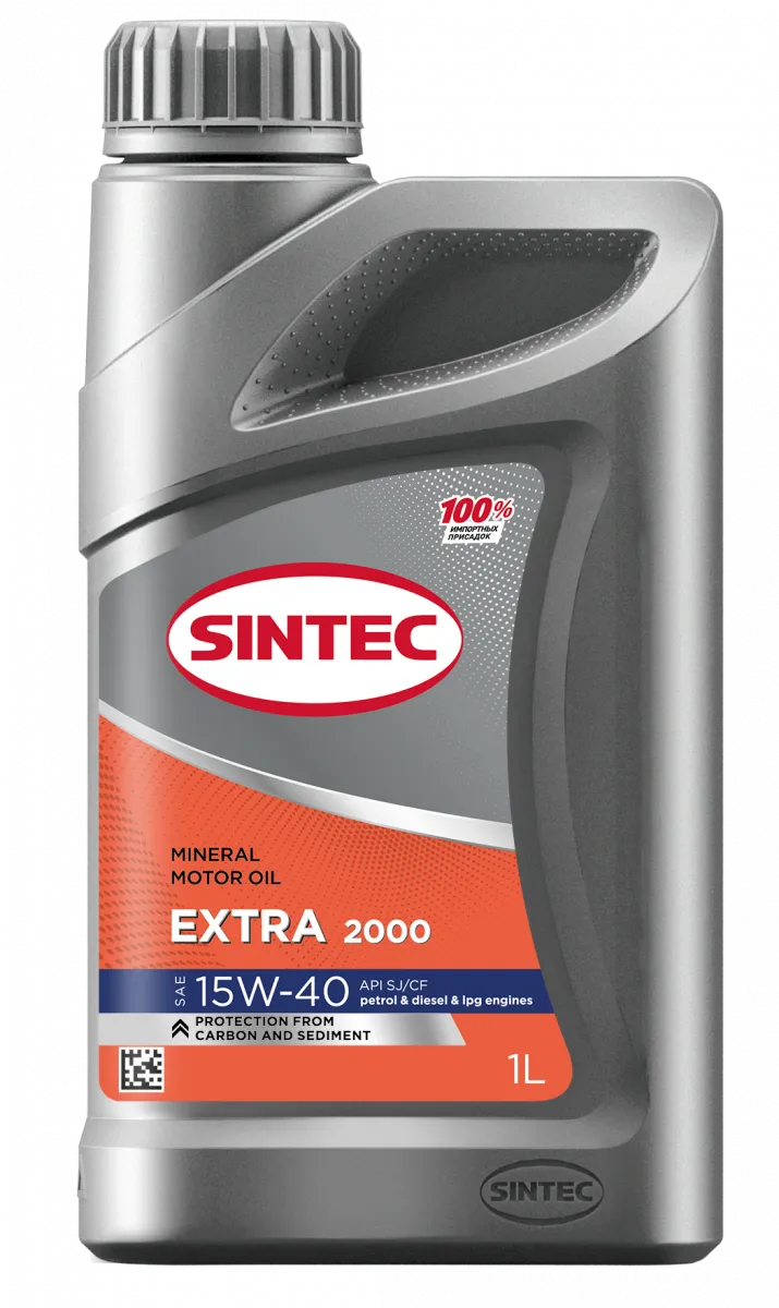 МОТОРНОЕ МАСЛО SINTEC EXTRA 2000 SAE 15W-40 API SJ/CF Масла для легковых автомобилей: описание, применение, свойства, где купить