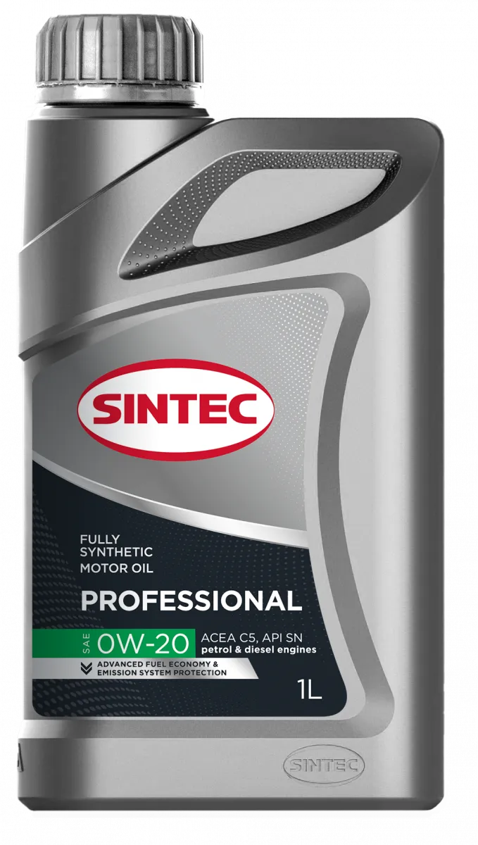 картинка Моторное масло SINTEC PROFESSIONAL SAE 0W-20 API SN ACEA C5 от магазина Одежда+